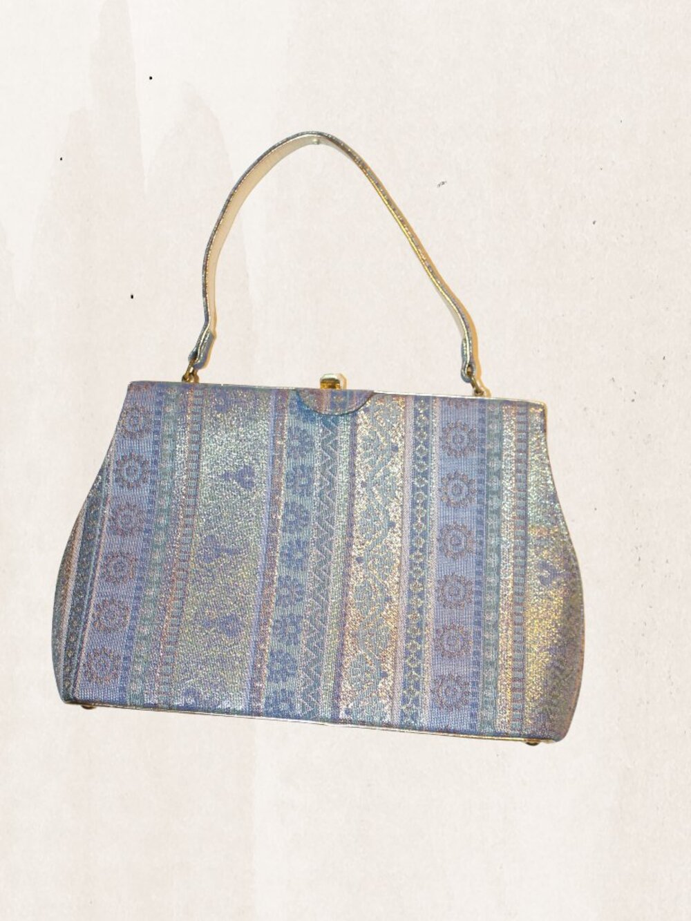 Vintage Pastel Tapestry Shoulder Bag